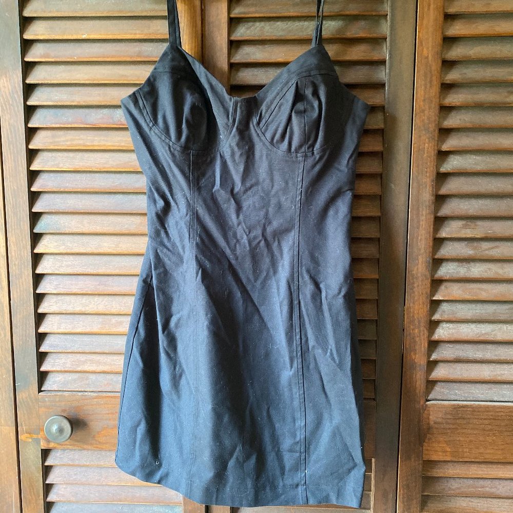 Black Bustier Urban Outfitters Mini Dress
